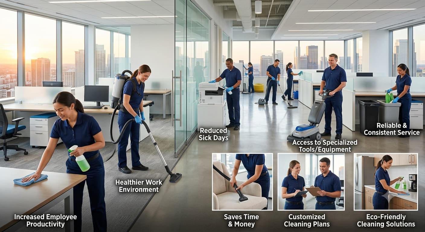 Top 9 Advantages of Hiring Professional Office Cleaning Services